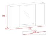 Ellegrini 1-Drawer Medicine Cabinet White B06280134
