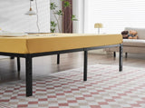 208.2*157.5*45.7cm Bed Height 18" Simple Basic Iron Bed Frame Iron Bed Black 34894543