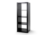 4 Cube Vertical Storage Organizer, Solid Black 92450174