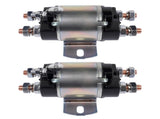 Set of 2 Solenoid Fit for Yamaha G1 Gas Golf Cart 12V 6 Terminal 12 Volt 100A 2-Cycle Gas 94880707
