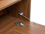 Kitchen Storage with Flip-Down Door, Kitchen Organizer for Bread, Spices & Coffee Bar Accessories W331P533252