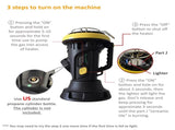 4000BTU Portable Propane Heater With ODS & Tip-Over Protection, Heating Area UP to 95 Sq.Ft, 5.5 W2205P354240