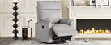 ZUN 360 Degree Swivel Upholstered Manual Recliner Chair Theater Recliner Sofa Nursery Glider Rocker for WF315988AAE