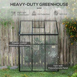 Walk-In Polycarbonate Greenhouse with Roof Vent -AS 99973534