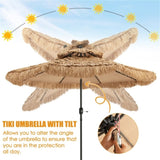 9 foot portable beach umbrella with 8 Ribs 55272905