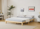 Basic bed frame painted pine wood original color Full 189*136*30.5cm wooden bed single bed 29832787