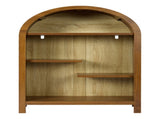 4-Tier Arched Top Freestanding Shelf, Asymmetrical Open Storage Cabinet , Wood Display Shelf for W3123P485377
