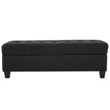 ZUN Storage Ottoman End of Bed Storage Bench, 51-inch Large Tufted Foot Rest Sofa Stool for Entryway 74803744