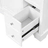 ZUN 30" Bathroom Vanity with Sink Top, Bathroom Vanity Cabinet with Door and Two Drawers, MDF Boards, WF317773AAK