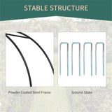 Steel Garden Arch with Gate 70695241