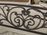 50in Butterfly Back Cross Feet Bronze Iron Bench 83878170