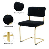 Modern simple light luxury dining Black home bedroom stool back dressing student desk W210131947