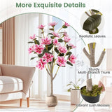 51" Artificial Magnolia Tree With 18 Magnolia Flowers 55616831