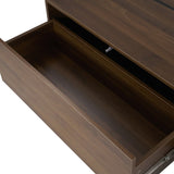 Rectangular Sliding Top Coffee Table with 2 Drawers and 2 Hidden Storage for Living Room 47.2" N735P250955D