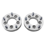 ZUN 2pcs Professional Hub Centric Wheel Adapters Silver 38434726