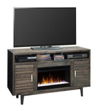 61 Inch Electric Fireplace TV Console for TVs up to 70 inches, Minimal Assembly, Charcoal-Brown GL-B108P160220