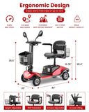 Folding Mobility Scooter for Adult - HEINSY Powered Mobility Scooter All Terrain Motorized Scooter W3278P289139