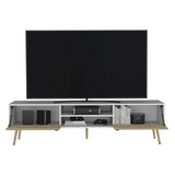 Tv Stand A Magness, Living Room, White / Macadamia B092142843