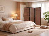6 Ft Tall Wood Room Divider, 3-Panel Folding Freestanding Privacy Screen for Bedroom & Home Office 37282249