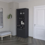 Clover Bar Cabinet, with wine storage and thre shelves B128P189932