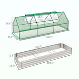 8.6 ft x 3 ft Mini Greenhouse Raised Garden Bed 54883361