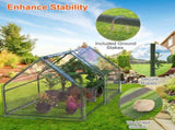 70.86*33.46*37.4 in Portable Mini Greenhouse With Roll-Up Zipper Doors Waterproof UV-Resistant PVC 31207237