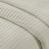 3 Piece Quilt Set Cream Full/Queen B035129045