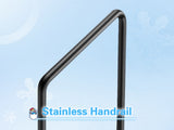5 Step Ladder with Handrail, Swimming Pool Ladder Above Ground, 660 lb Load Capacity RV Steps with 23239640