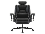 Office Chair 200 kg PU Leather Computer Chair with Lumbar Support and High Backrest, W2367P290485