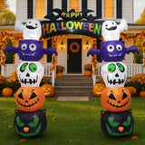 8.2 FT Cute Halloween Inflatables Pumpkin Archway Outdoor Decoration, Giant Blow up Yard Arch 37092327