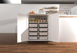 White storage cabinet, large-capacity storage, sturdy and durable, to enhance the taste of home, to W3062P289219