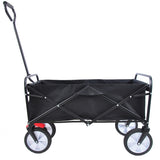 ZUN Folding Wagon Garden Shopping Beach Cart 42573162