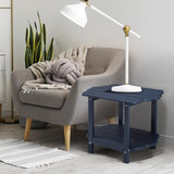 2-Tier Side Table, HDPE Adirondack Table Patio Side Table, Weather Resistant End Table Small 43896743