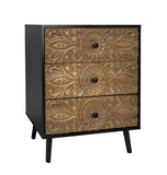 3 Drawer Cabinet, American Furniture,Suitable for bedroom, living room, study W688138033