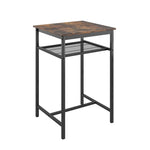 ZUN Bar table, equipped with 2 bar stools , with backrest and partition W57868881