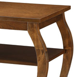 Walnut 2-shelf End Table B062P181376