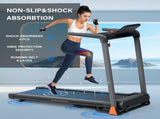 Treadmills for Home, 3.5HP Quiet Folding Treadmill with Heart Rate Sensor, Dual Cushion System, 92731526
