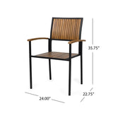 BRIDGET WOOD AND METAL CHAIR 63338.00
