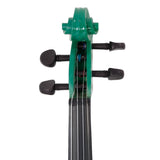 New 4/4 Acoustic Violin Case Bow Rosin Green 31954784