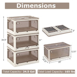 3-Pack Stackable Storage Bins 20 " x 14.5 " x 12 " 50951341