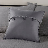 6 Piece Reversible Plaid Daybed Cover Set Grey Daybed B035P266680