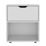 Aberdeeen 19.7-Inch High Nightstand End Table with Open Shelf B200P173171