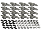 16Pcs Steel Roller Tip Rocker Arms Set Fit for Small Block Chevy 305 350 400 1.6 Ratio 3/8" Stud 79326882