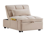 4 in1 Multi-Function Single Sofa Bed with Storage Pockets,Tufted Single Pull-out Sofa Bed with W2186P163737