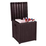 ZUN 51gal 195L Outdoor Garden Plastic Storage Deck Box Chest Tools Cushions Toys Seat Waterproof 80213979