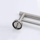 23.6 Inch Double Bar, Bathroom Bar Wall Mount, 304 Stainless Steel Bathroom Racks 71608347