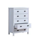 ZUN 5 Drawer Chest with Interlock Drawer Feature – Drawer Slide And Interlock Pre-Assembly, Drawer Chest 67964812