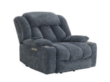 Blue Power Lift Recliner with Heating and Massage B062P215447
