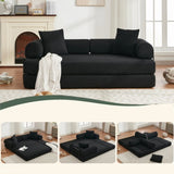 78.5" Folding Out Sleeper Sofa Bed,4-in-1 DIY Combination W1628P216720