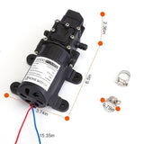 2PCS 12V Water with 2 Hose Clamps 130PSI Self Priming Sprayer 70W Electric Diaphragm Water 21653879